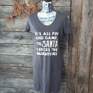 Cute xmas tshirt night gown
